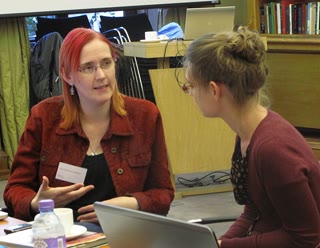 Suw Charman-Anderson speaking at a Wikimedia UK Ada Lovelace Day event. Photo: Daria Cybulska (WMUK), CC BY-SA 3.0.