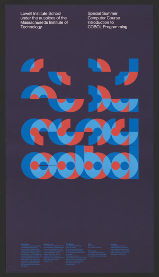 A 1969 COBOL teaching poster — the language they said would die, ten years in