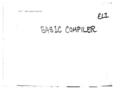 The Dartmouth BASIC compiler manual, February 1965 — public domain