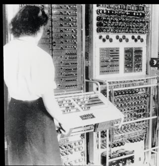 Wren Dorothy Du Boisson at Colossus — most of Bletchley's staff were women