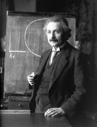 Einstein in 1921 — the year of his Nobel, for the photoelectric paper, not relativity (public domain)
