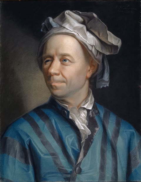 Leonhard Euler, 1753 — the most productive mathematician who ever lived (public domain)