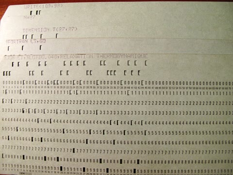 A FORTRAN punch card — one statement per card