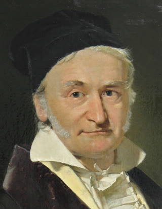 Gauss in 1840 — the Prince of Mathematics (public domain)