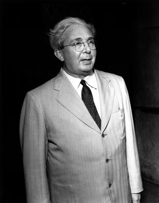 Leó Szilárd — who reduced the demon to a single molecule and a single bit in 1929, founding information thermodynamics decades before it had a name (U.S. Department of Energy, public domain).