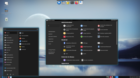 Slint's MATE desktop — one of several accessible graphical environments shipped alongside the talking console mode. Screenshot: slint-ng.org.