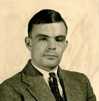 Turing (right, with friends) at Princeton — where he went in 1936 to study under Alonzo Church