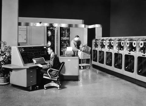 The UNIVAC I dedication at the Eckert–Mauchly laboratory, June 14, 1951.