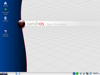 Xandros Desktop — built directly on the ashes of Corel LinuxOS, it later shipped on the first Eee PCs.